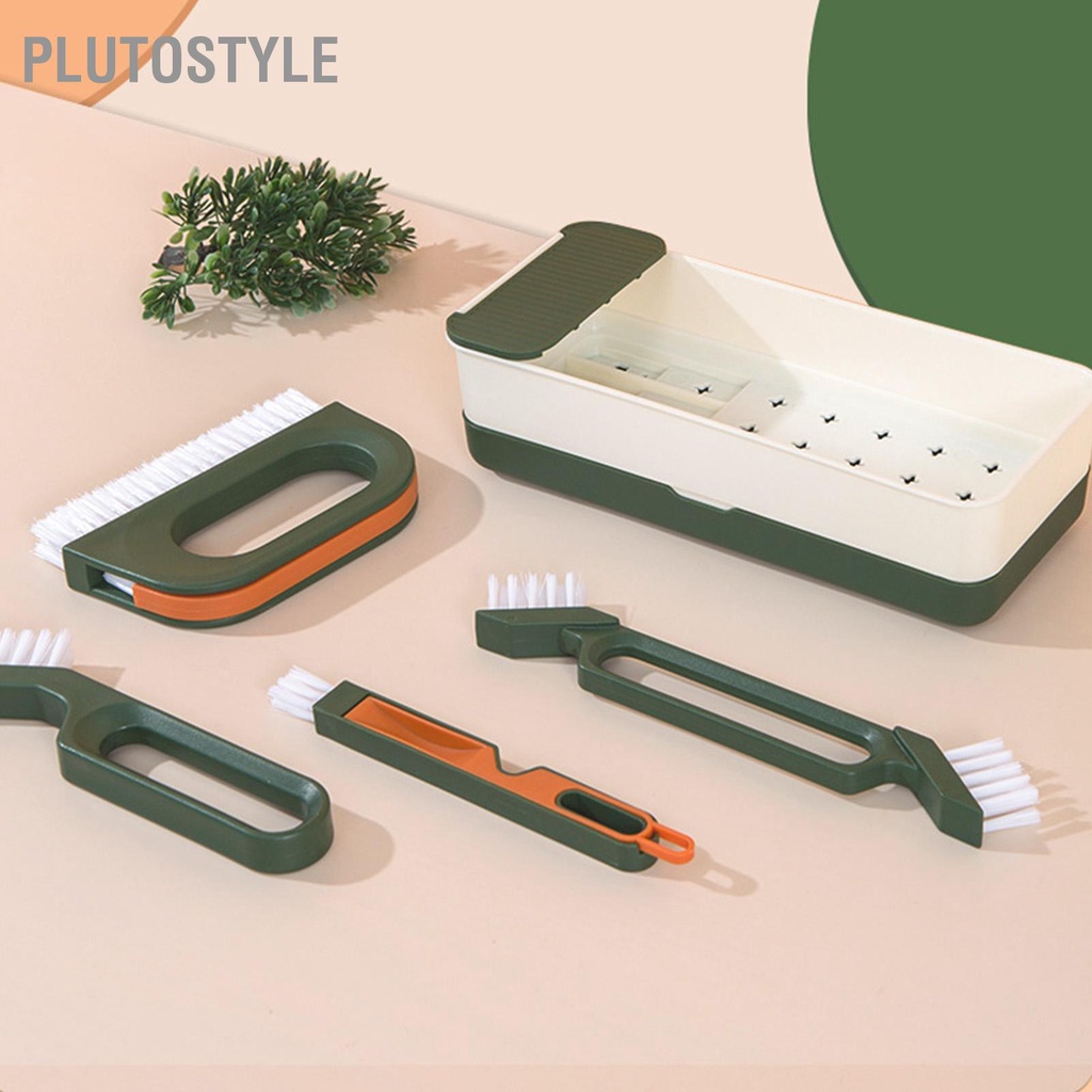 plutostyle-เตาแก๊สทำความสะอาดแปรงลวดมัลติฟังก์ชั่นชุดแปรงช่องว่างครัวเครื่องมืออุปกรณ์