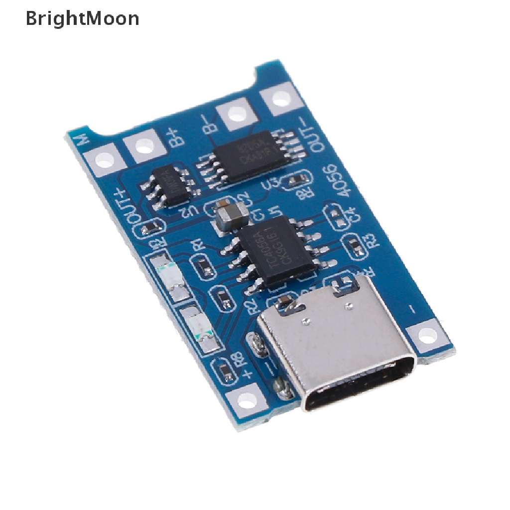 brightmoon-โมดูลบอร์ดชาร์จลิเธียม-type-c-tp4056-18650-5v-1a