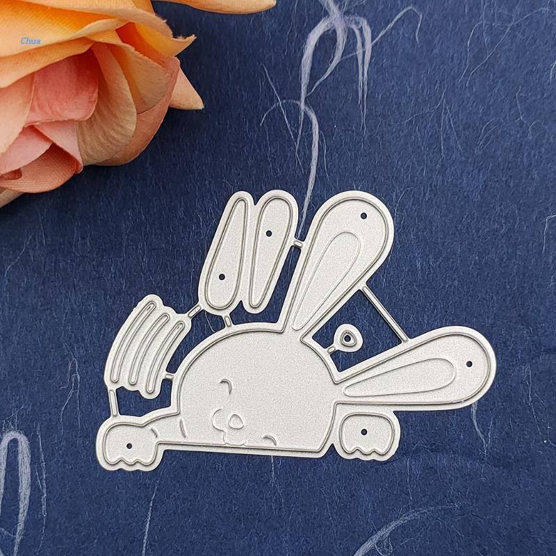 chua-แม่แบบโลหะตัดกระดาษ-ลายกระต่ายอีสเตอร์น่ารัก-สําหรับตกแต่งสมุดภาพ-อัลบั้ม-แสตมป์-การ์ด-กระดาษ-diy