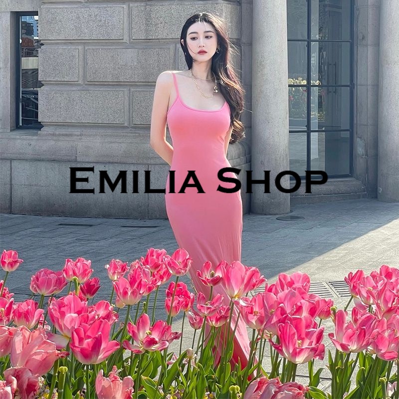 emilia-shop-กระโปรง-กระโปรงยาว-halterneck-เสื้อผ้าแฟชั่นผู้หญิง-สไตล์เกาหลี-2023-ใหม่-สวย-ทันสมัย-ทันสมัย-korean-style-a22m1ef-36z230909