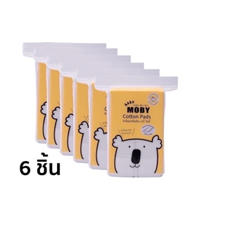 ภาพหน้าปกสินค้าMOBY COTTON  PADS : โมบี้ สำลีแผ่นเล็ก รีดขอบ x 6 ชิ้น abcmall ที่เกี่ยวข้อง