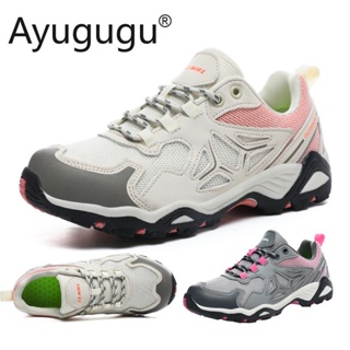 Ayugugu รองเท้ากีฬา รองเท้าเดินป่า กันลื่น ดูดซับแรงกระแทก ทนต่อการสึกหรอ สําหรับผู้หญิง เดินป่า ปีนเขา