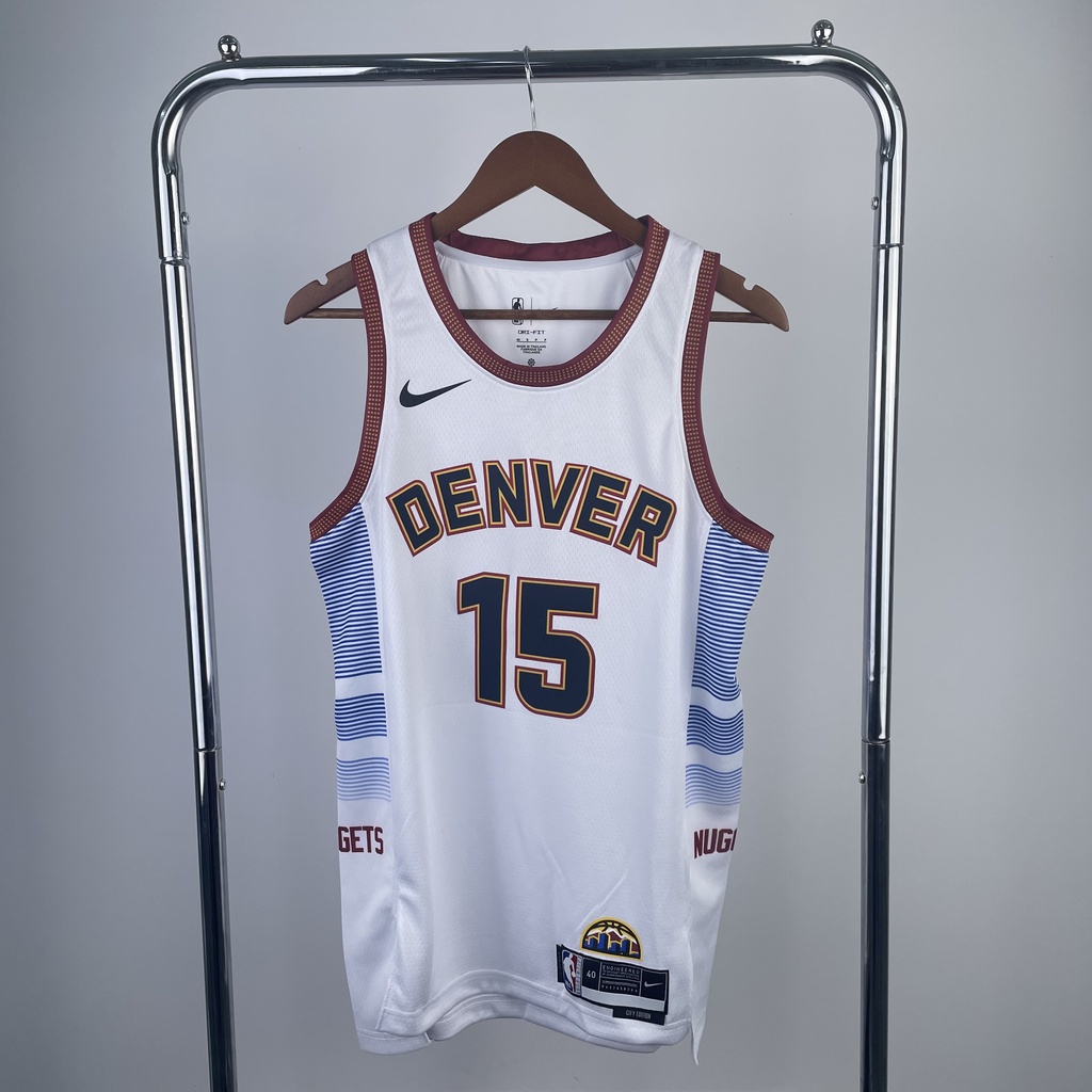 เสื้อกีฬาบาสเก็ตบอล-ลายทีม-nikola-jokic-jersey-2022-23-season-denver-nuggets-no-15-ชุดเหย้า-สําหรับผู้ชาย