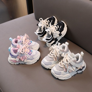 [Do Re Mi] เด็กชายและเด็กหญิงรองเท้าผ้าใบตาข่ายระบายอากาศแฟชั่นใหม่