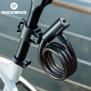 [จัดส่งโดย Shopee]Rockbros สายเคเบิลล็อกจักรยาน กันขโมย แบบพกพา อุปกรณ์เสริม สําหรับรถจักรยานเสือภูเขา
