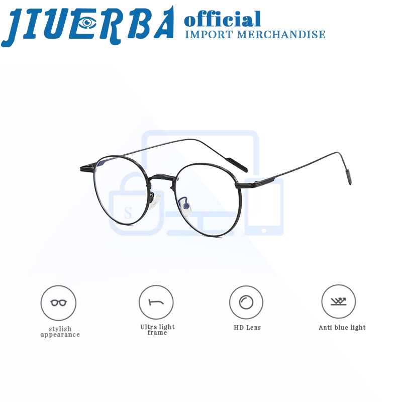 jiuerba-แฟชั่นใหม่โลหะรอบสายตาสั้นแว่นตาคลาสสิกป้องกันรังสีชายและหญิง-photochromic-น้ําหนักเบาพิเศษนําเข้าแว่นตาแบรนด์