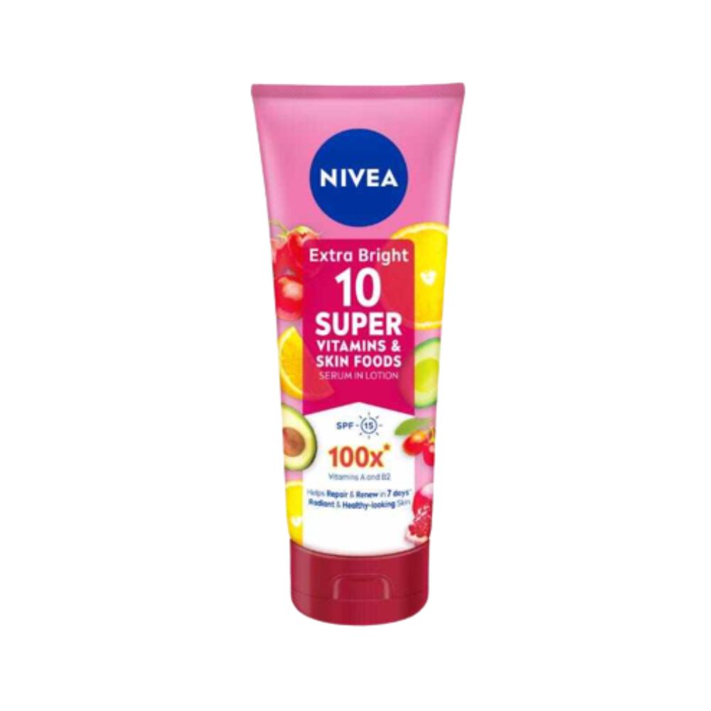 nivea-extra-bright-10-super-vitamins-amp-skin-foods-body-serum-เซรั่มบำรุงผิวด้วยซูเปอร์วิตามินเข้มข้น-180ml