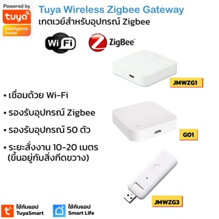 ภาพหน้าปกสินค้าTuya Wireless Zigbee Gateway (ZXZGW-04 G06 G08 JMWZG1) เกตเวย์ Zigbee สำหรับเชื่อมต่อเซ็นเซอร์และอุปกรณ์ Zigbee ที่เกี่ยวข้อง