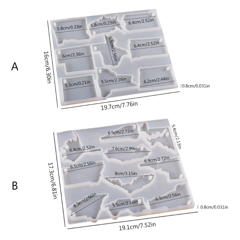 แม่พิมพ์ซิลิโคนเรซิ่น-อีพ็อกซี่-รูปแผนที่-สําหรับทําเครื่องประดับ-พวงกุญแจ-diy