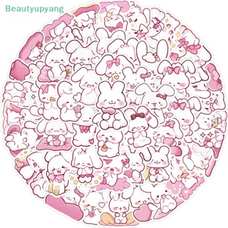 [Beautyupyang] สติกเกอร์ ลายการ์ตูนกระต่ายน่ารัก สีชมพู สําหรับติดตกแต่งกระเป๋าเดินทาง แล็ปท็อป 50 ชิ้น