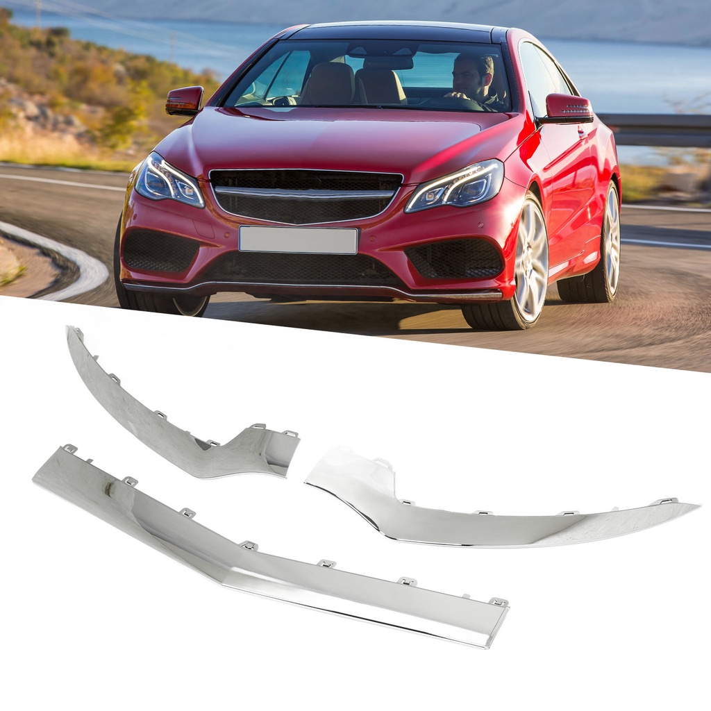 FOR MERCEDES BENZ E W207 C207 AMG LINE FRONT SPLITTER LIP GLOSS BLACK 2009-2013 main image 0