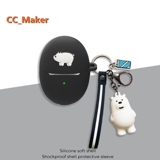Huawei FreeBuds 5 Case Cartoon Our Bare Bear Keychain Pendant Cute Crayon Huawei FreeBuds 5 Silicone Soft Case Shockproof Case Protective Cover Creative Astronaut Huawei FreeBuds 5i / 4i / Huawei FreeBuds Pro2 Cover Soft Case
