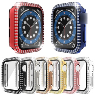 Yifilm เคสนาฬิกาข้อมือ พร้อมกระจกนิรภัย สําหรับ Apple Watch Cases 45 41 44 42 40 38 มม. IWatch Series 7 6 SE 5 4 3 2
