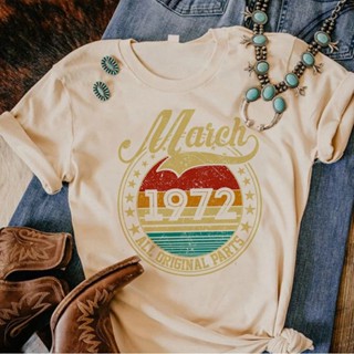 1972 เสื้อยืด พิมพ์ลายการ์ตูนกราฟฟิค มังงะ สําหรับผู้หญิง