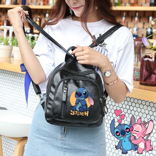 กระเป๋าเป้สะพายหลัง กระเป๋านักเรียน พิมพ์ลาย Stitch น่ารัก เหมาะกับของขวัญ สําหรับผู้หญิง