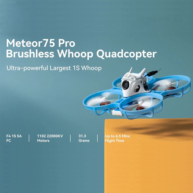 Betafpv Meteor75 Pro 1S BWhoop มอเตอร์ไร้แปรงถ่าน 1102 22000KV F4 1S 5A ...