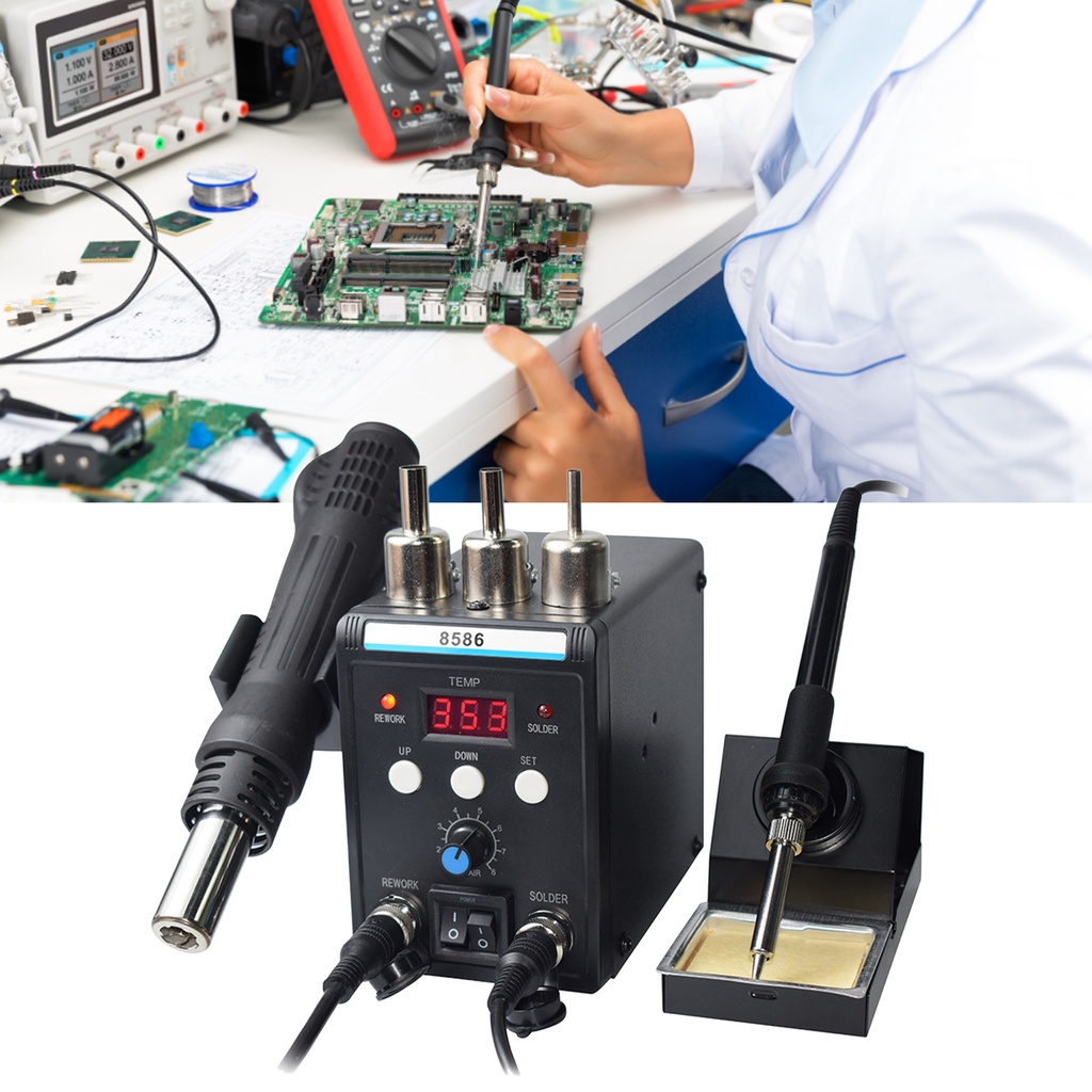 Orichi Machinery 2 in 1 Hot Air Rework Station Digital Display สถานี ...
