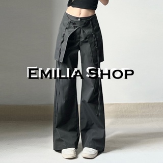 EMILIA SHOP กางเกงขายาว คาร์โก้ กางเกง กางเกง A90M054