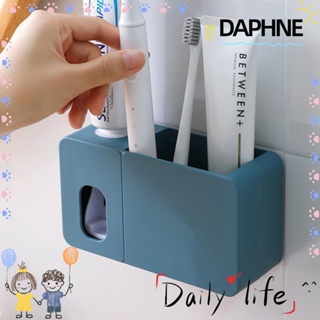 Daphne เครื่องบีบยาสีฟัน จัดระเบียบอุปกรณ์ในห้องน้ํา 2 In 1