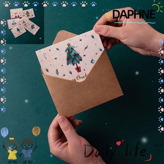Daphne การ์ดอวยพรแฟชั่นลายการ์ตูนคริสต์มาสสําหรับตกแต่ง