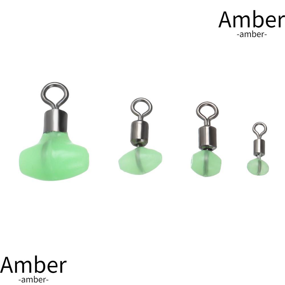 amber-ลูกหมุนเชื่อมต่อสายเบ็ดตกปลา-แบบเรืองแสง-ทนทาน
