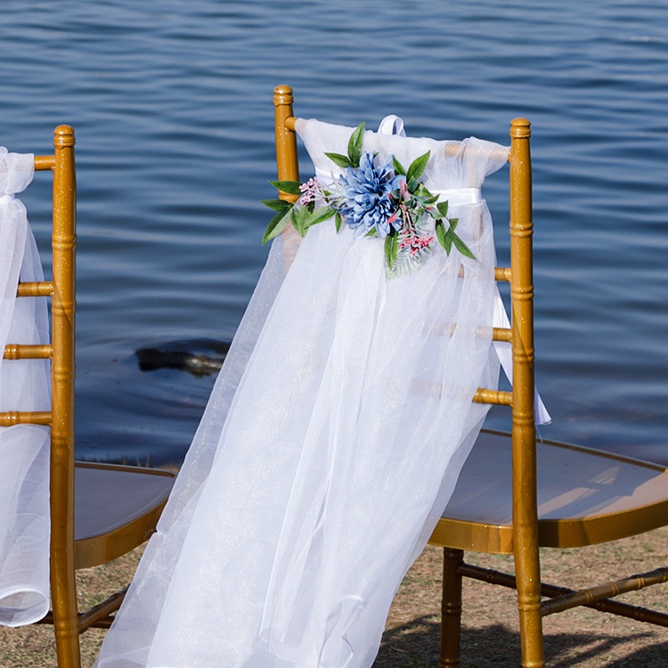 ผ้าคลุมเก้าอี้ประดิษฐ์-ลายดอกไม้-สําหรับตกแต่งสวน-งานแต่งงาน-กลางแจ้ง