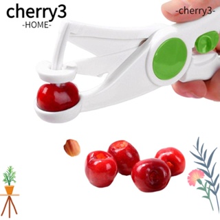 Cherry3 อุปกรณ์เจาะแกนมะกอก ผลไม้ ABS แบบมือถือ พร้อมตัวล็อกด้านใน