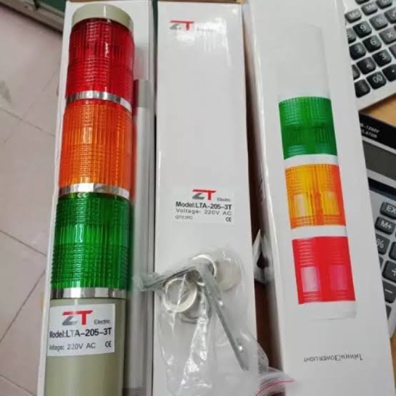 สุดคุ้ม-lta-205-3t-24v-3สี-แดง-เหลือง-เขียว-red-yellow-green-3-stack-tower-light-ติดค้าง-ทาวเวอร์ไลท์-3-ชั้น-แดง-เไทย