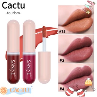 Cactu ลิปกลอส เคลือบสี กันน้ํา ติดทนนาน ขนาดเล็ก