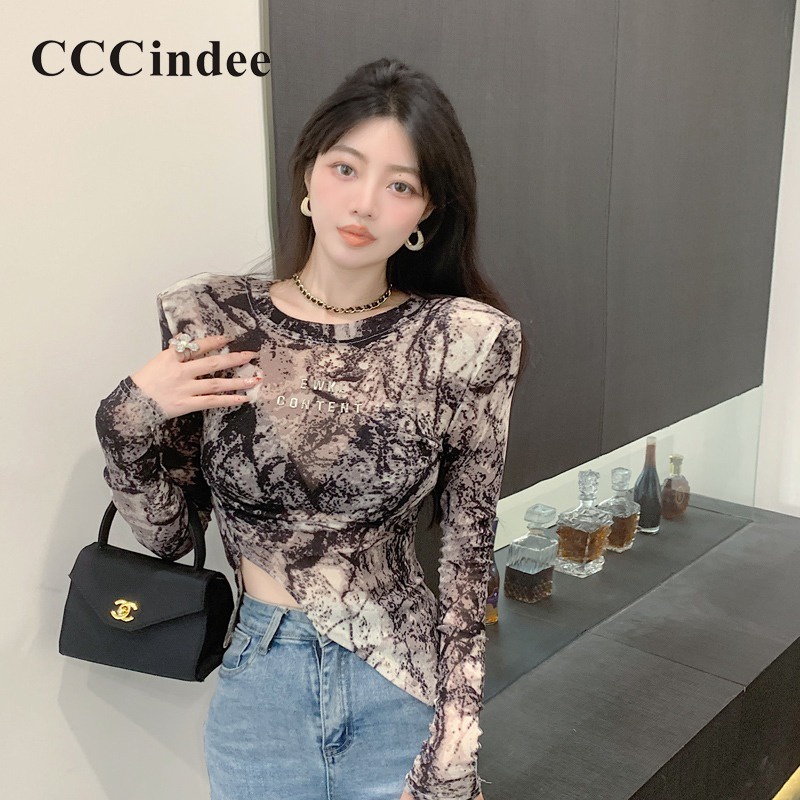 cccindee-เสื้อยืดลําลอง-แขนยาว-คอกลม-สีมัดย้อม-แฟชั่นใหม่-สําหรับสตรี-2023