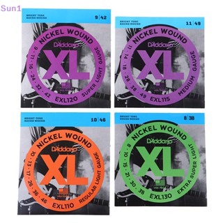 Sun1&gt; สายกีตาร์ไฟฟ้า นิกเกิล ทรงกลม EXL110 EXL115 EXL120 EXL130 XL