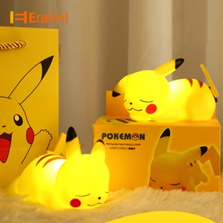 โคมไฟข้างเตียง ลาย Pokemon Pikachu น่ารัก เหมาะกับของขวัญ สําหรับตกแต่งห้องนอน ห้องนั่งเล่น