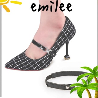 Emilee เชือกผูกรองเท้าส้นสูง ประดับพลอยเทียม กันตก 1 คู่ (2 ชิ้น)