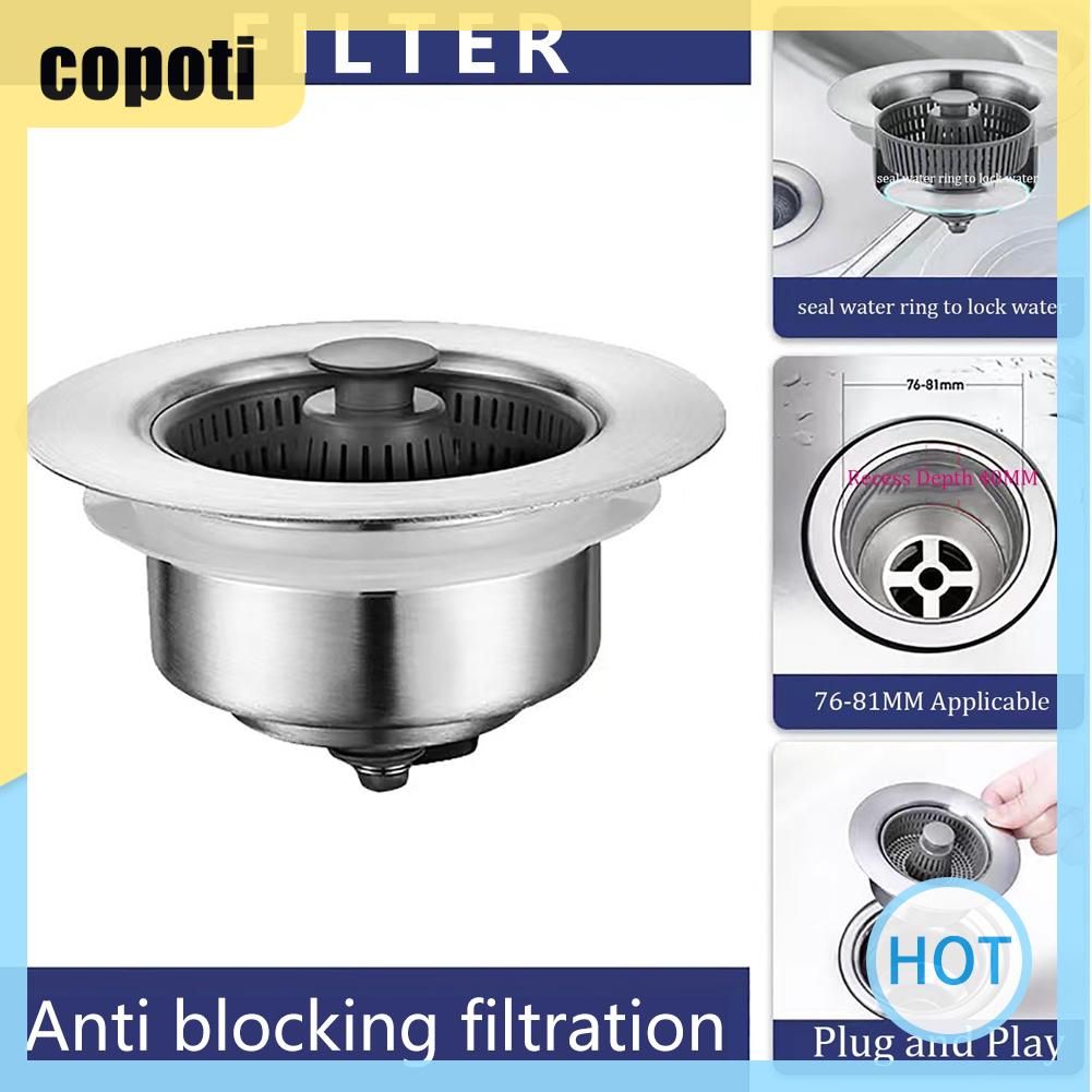 copoti-3-in-1-ตะแกรงกรองท่อระบายน้ํา-สเตนเลส-สําหรับอ่างล้างจาน-ห้องครัว-บ้าน