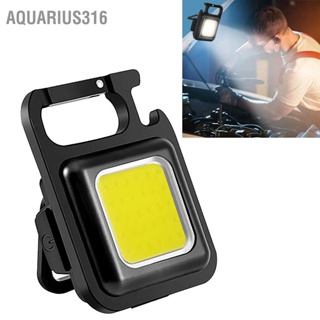 Aquarius316 ไฟฉายพวงกุญแจ 4 โหมดไฟ ดีไซน์เรียบง่าย ไฟฉาย LED กันน้ำสำหรับใช้งานกลางแจ้งแคมป์ปิ้ง 500mah