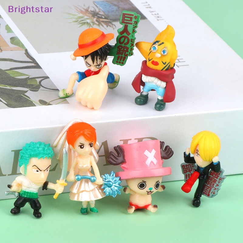 brightstar-ใหม่-โมเดลฟิกเกอร์-อนิเมะ-one-piece-น่ารัก-สําหรับตกแต่งบ้านตุ๊กตา-6-ชิ้น