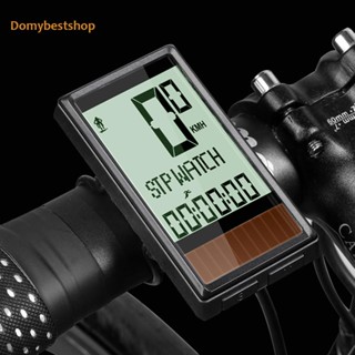 [Domybestshop.th] West BIKING เครื่องวัดระยะทางดิจิทัล ไร้สาย พลังงานแสงอาทิตย์ กันน้ํา สําหรับรถจักรยานเสือภูเขา #Q