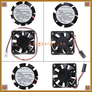 Bang พัดลมระบายความร้อน แปลงความถี่ 4600RPM 6015 Mini FAN NMB 2406KL-05W-B59 6015 24V สําหรับเครื่องทําความเย็น CNC 60 มม. 60x15 มม.