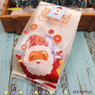 Eutus ถุงของขวัญคริสต์มาส สําหรับใส่คุกกี้ เค้ก 50 ชิ้น