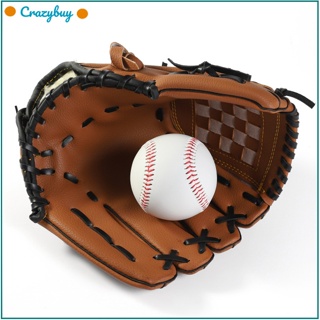Cr ถุงมือเบสบอล หนังนิ่ม แบบหนา อุปกรณ์ฝึกซ้อมกีฬากลางแจ้ง