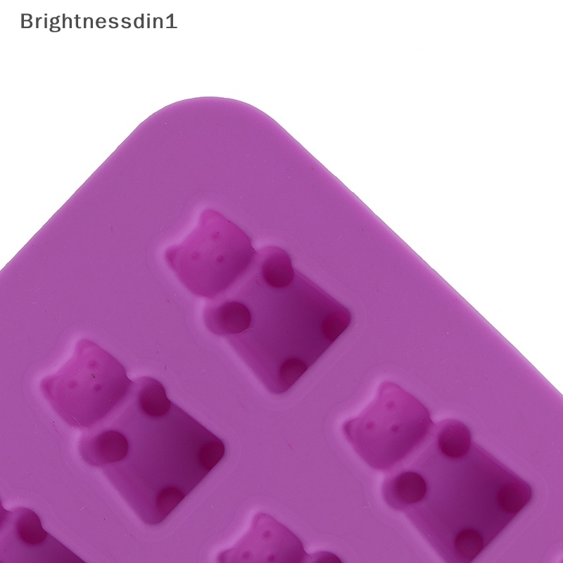 brightnessdin1-แม่พิมพ์ซิลิโคน-รูปหมี-53-ช่อง-สําหรับทําช็อคโกแลต-ลูกอม-น้ําแข็ง-เยลลี่-บูติก