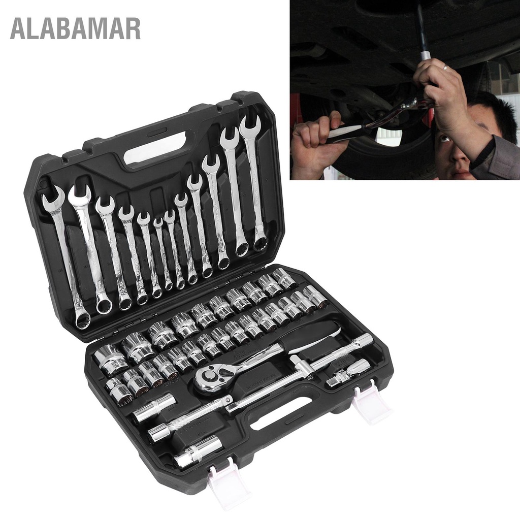 alabamar-44pcs-ratchet-socket-spanner-set-multifunction-chrome-vanadium-steel-universal-for-auto-repairing