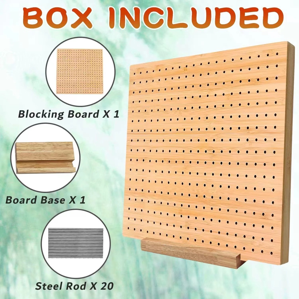 spot-second-hair-bamboo-and-wood-braided-crochet-project-board-manual-braided-board-used-for-braided-hook-stainless-steel-needle-square-wooden-braided-board-8-cc