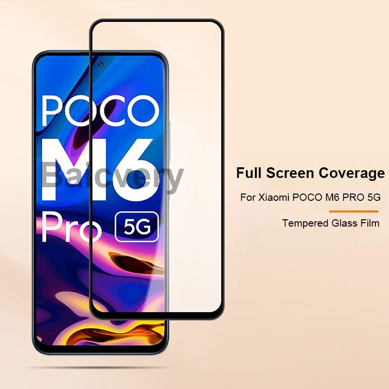 ฟิล์มกระจกนิรภัยกันรอยหน้าจอ-แบบเต็มจอ-สําหรับ-xiaomi-poco-m6-pro-5g-poco-m6-pro-5g