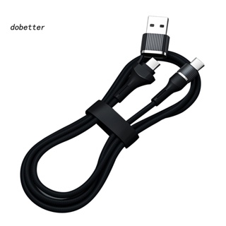 &lt;Dobetter&gt; สายชาร์จโทรศัพท์มือถือ USB Type-C เป็น Type-C น้ําหนักเบา