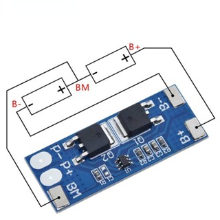 บอร์ดป้องกันแบตเตอรี่ลิเธียมไอออน 2S 8A 7.4V 8.4V 18650 Bms Pcm 15A