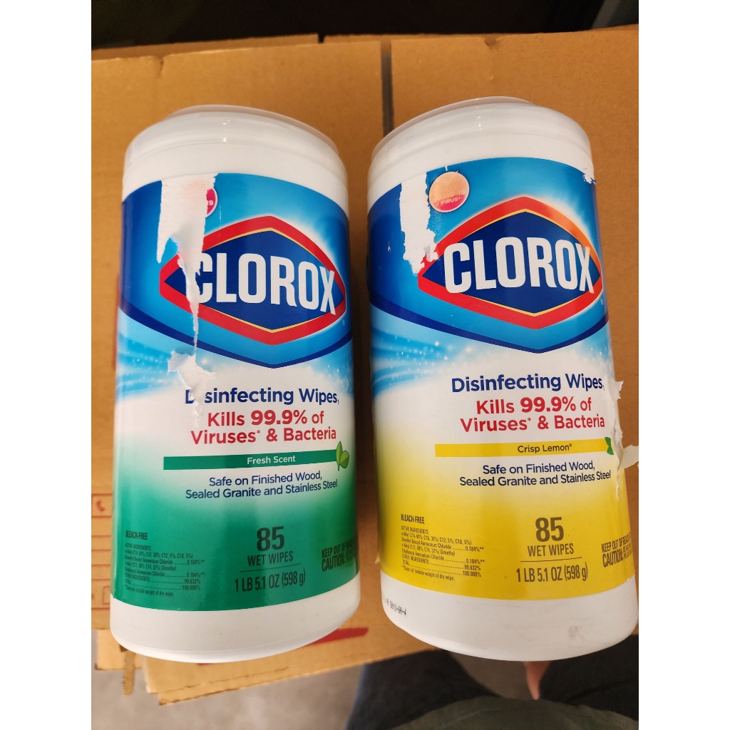 clorox-disinfecting-85-wipes-กระดาษเปียกฆ่าเชื้อไวรัสและแบคทีเรีย-ทิชชู่เปียกฆ่าเชื้อกล่องละ-85-แผ่น