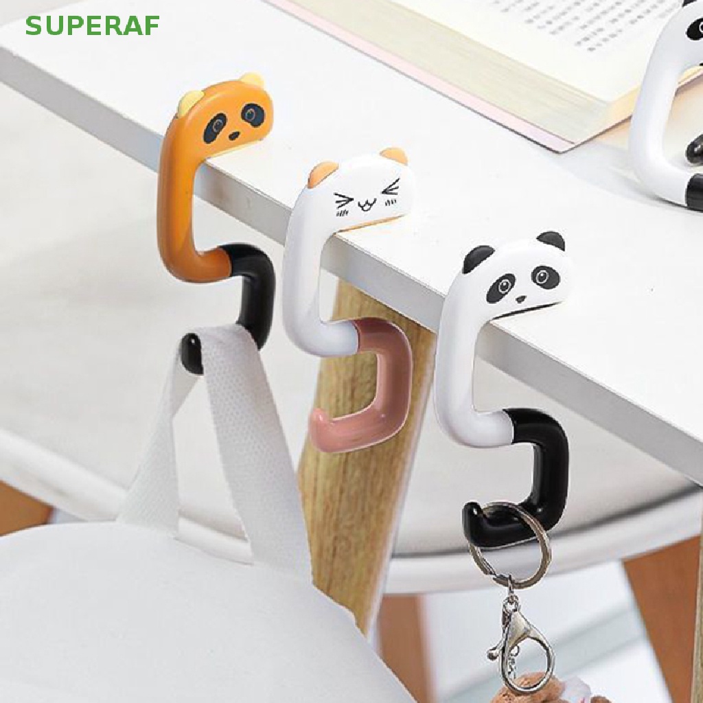 superaf-ตะขอพลาสติก-รูปสัตว์น่ารัก-ขนาดพกพา-สําหรับแขวนกระเป๋าถือ-ตกแต่งโต๊ะ-กระเป๋าสตางค์