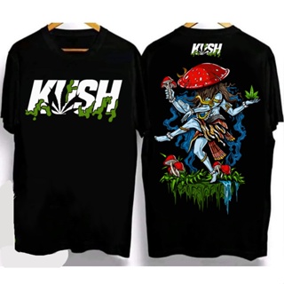 💖ใหม่💥  เสื้อยืดพิมพ์ลายกัญช KUSH ใหม่ 2023 ดีไซน์สีด้านหน้า 420 Smoke เสื้อยืดบุหรี่ เสื้อยืด 👕