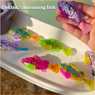 ของเล่นอาบน้ำเด็กหุ่นยนต์ปลาอิเล็กทรอนิกส์น้ำเปิดใช้งานว่ายน้ำปลาเด็กของเล่น-FE